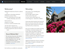 Tablet Screenshot of highlandschurch.net