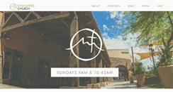 Desktop Screenshot of highlandschurch.org